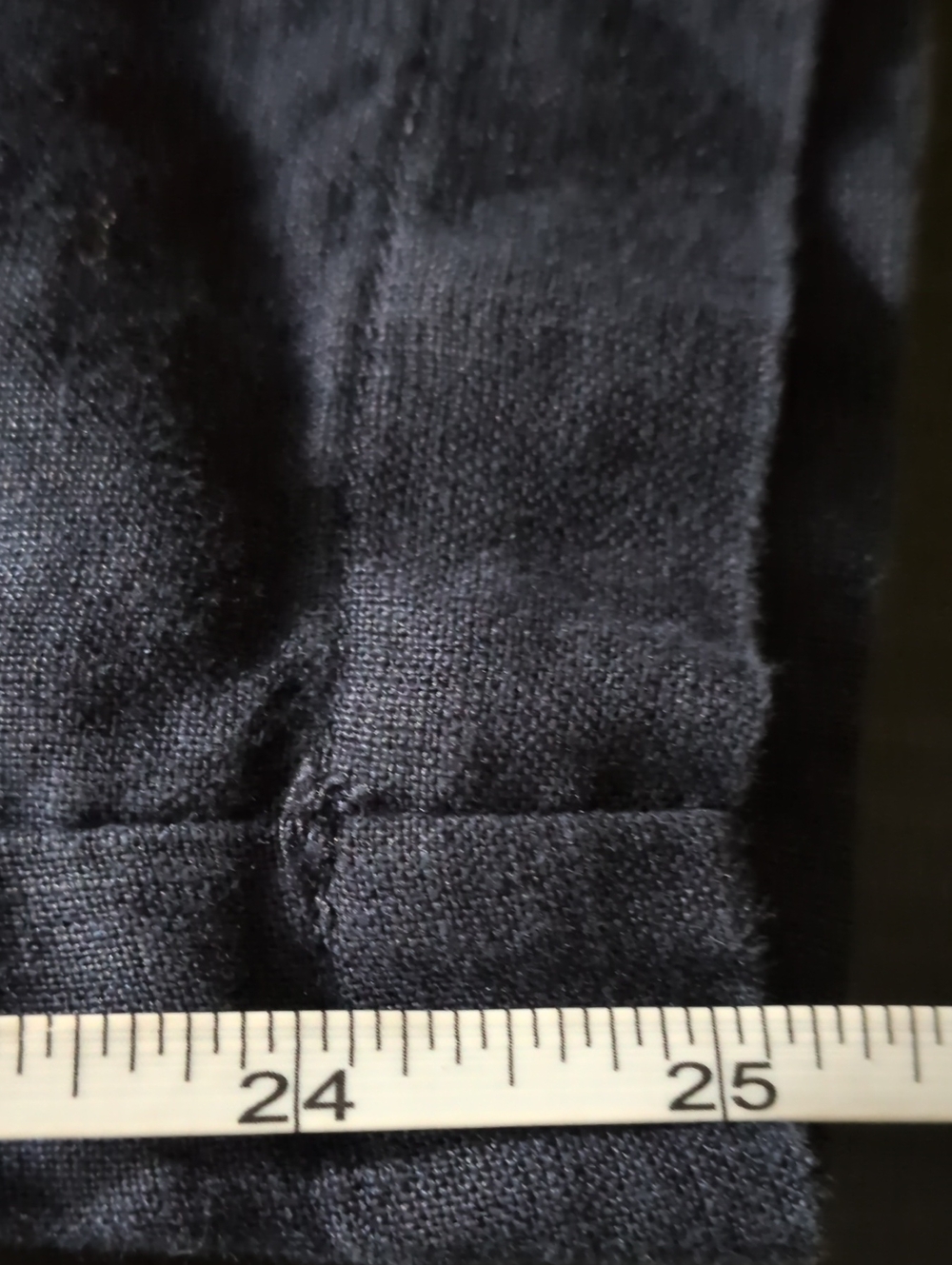Quince Linen Pants Navy Blue Women's Medium Elastic Waist And Pockets - Picture 9 of 10